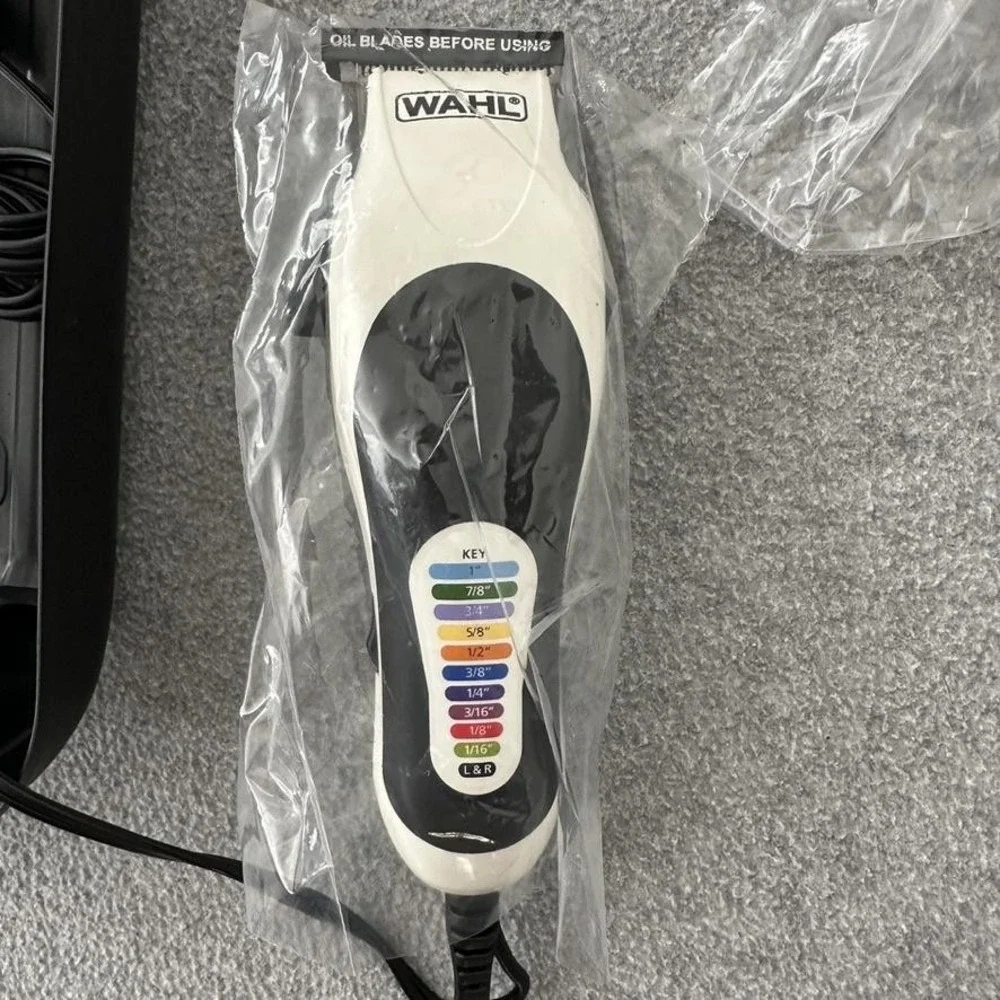 Wahl Home Haircutting Kit Color-Coded Guide‎ Combs Clipper Set w/ Case New